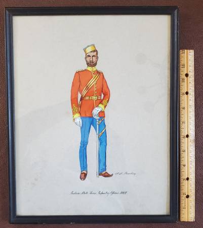 Albert Henry Bowling Original Watercolor. Circa 1970. Lot 2 of 5 1