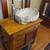 1920's wash stand with chisel stone sink & mirror 1 thumbnail