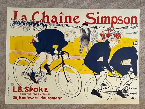 Henri de Toulouse-Lautrec reproduction print "La Chaine Simpson" 1