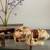 Vintage  ANDREA BY SADEK PORCELAIN SLEEPING CAT FIGURINE FLORAL GILT GOLD 6 thumbnail