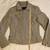 VTG! GOA WOMAN Moto Biker Lamb Leather Cropped Jacket Grey Size 40 Pri 4 thumbnail