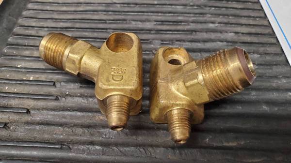 1980 BMW 528i Brass A/C Fittings 1