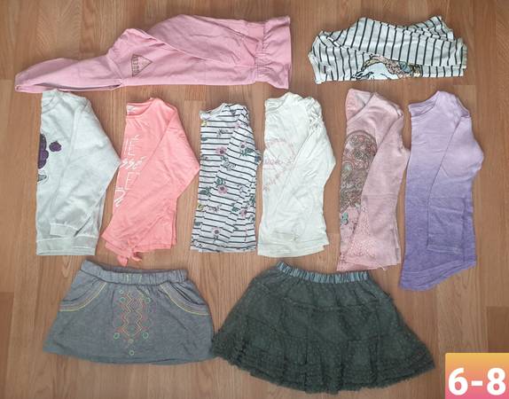 Girl's 10 clothes size 6-8 1