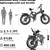 New 1000/1500W Electric Folding E-Bike w/XL hidden battery 16 thumbnail