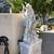 Elegant Outdoor Harp Women Statue with Water Feature and Ligh 3 thumbnail