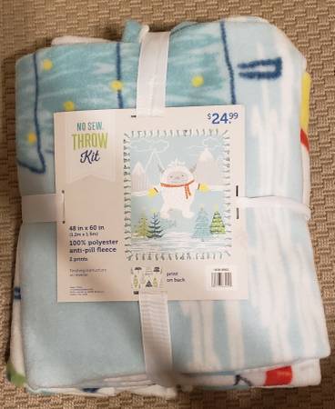 No Sew Throw Kits - New $10 each 1