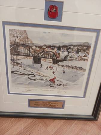 15x14 FRAMED PICTURE - THE CANADIAN DREAM signed BERNIER/R ELLIS 1