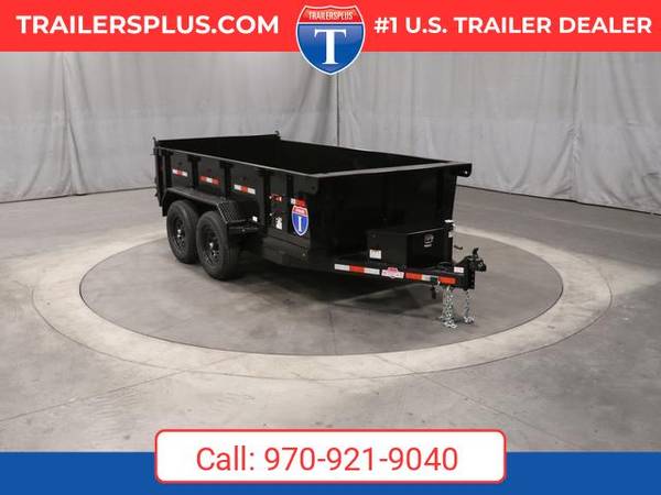 2027 Interstate 6X12 LoadRunner Bumper Pull Dump 12K Trailer Black 1