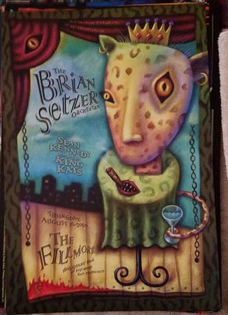 The Brian Setzer Orchestra Fillmore Poster 08-10-2000 BGP F410 1