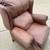Bradington Young  Leather Chippendale Wingback Recliner Armchair Reclining Chair 6 thumbnail