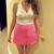 HOT PINK SKORT (skirt in front, shorts in back) from CACHE 3 thumbnail