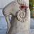 Set of 3 Egyptian two-headed ram Amun-Ra deity wood sculpture statue 13 thumbnail