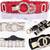 Luxury Rhinestone RED, WHITE & BLACK stretch belt 1 thumbnail