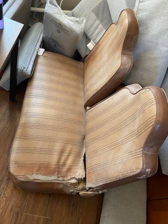 AMC Gremlin Hornet tan front bench seat 1