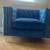 Blue Velvet Sofa Set 4 thumbnail