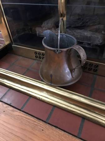 antique copper 2 gallon pail pitcher 1