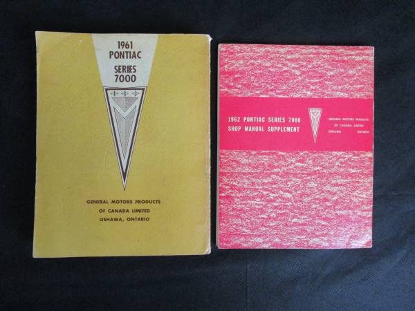 Manuales de taller de fábrica Pontiac 1961 + 1962 - OEM clásico - $25 (ROSEVILLE)63440113926145123