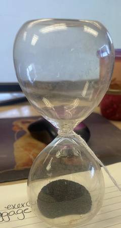 glass hour glass timer 1