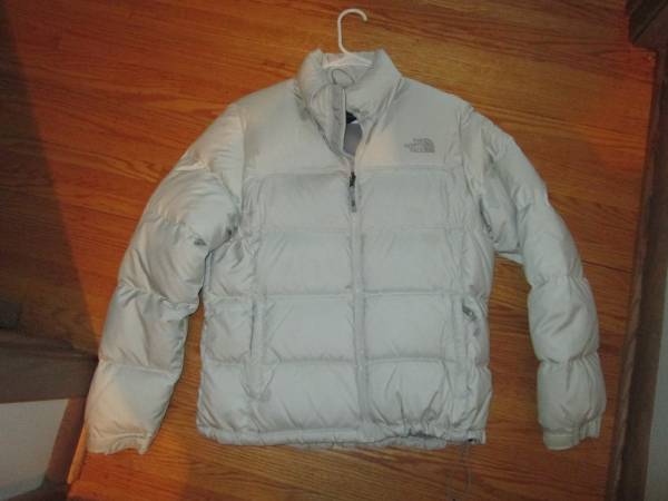 North Face Classic Cream color Down Jacket Womens Large 1