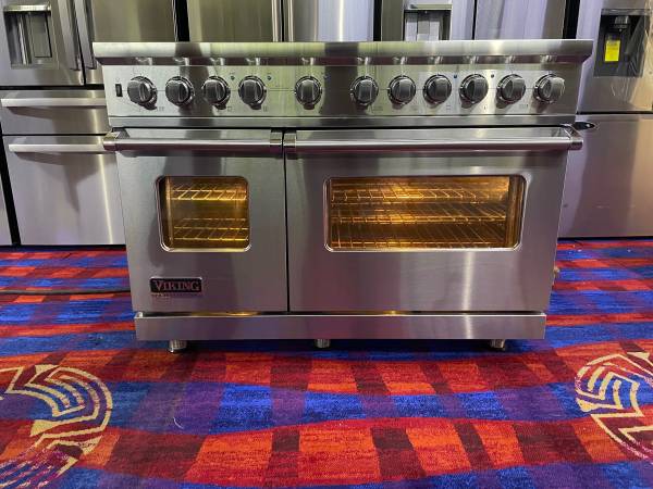 Viking 48” Dual Fuel Range Stainless Steel 1