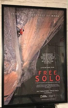 National Geographic Free Solo Movie Poster - Framed Print Art 1