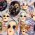 16 Vintage Porcelain Ceramic Mardi Gras Face Mask Wall Hanging Decor 3 thumbnail