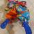 3 Folk Art COLORFUL Paper Mache Circus Clown 8 thumbnail