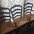 Wood dining table with 6 chairs and 2 leaves 2 thumbnail