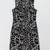 Women's SHEATH DRESS - Black & White Geometric Print - Size 8 1 thumbnail