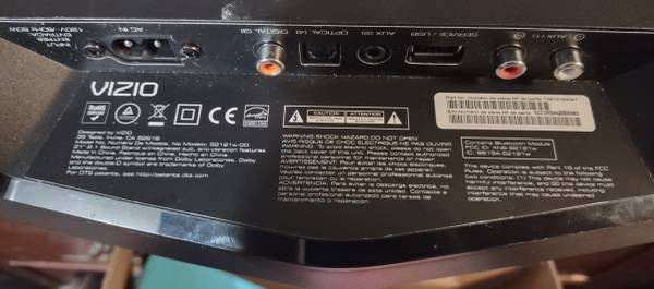 Vizio Sound Bar - $75 (Woonsocket)63443239284225124