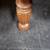 Antique Burled Oak Pedestal Table on wheels with 4 leafs 13 thumbnail