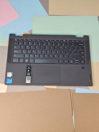 Lenovo Palmrest Top Case w/ Keyboard & Touchpad, FP Reader — PN 5CB0Y8 1