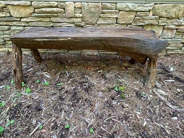 CEDAR BENCH- HALF LOG 1