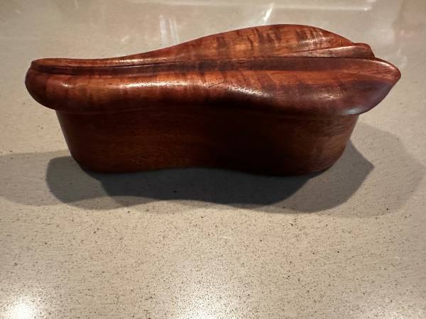 Solid Koa Anthurium Trinket Box 1