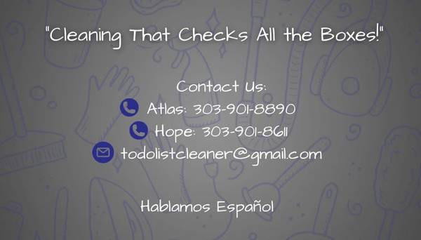 To-Do list Cleaner LLC 1