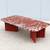 Modern Antoni Palleja for RS Barcelona Plec Red Marble Coffee Table 11 thumbnail