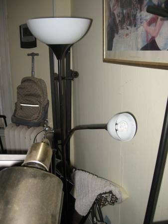 2 FLOOR LAMP--W/Reading Light $15 Each 1