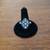 Antique Looking Art Deco Electroplate Ring 9" and 6 1/4" Rhinestones 6 thumbnail