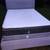 QUEEN SIZE MATTRESS SET WITH GRAY CLOTH COVERED BED FRAME 1 thumbnail