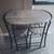 3 Piece Modern Round Dining Table Set Kitchen Table Set with Storage Rack, Drift 1 thumbnail