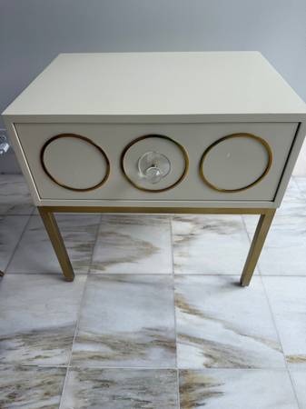 TOV Ivory & Gold Side Table - $125 (Mountain Brook)63471122993025120