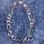 7mm, .925 ITALIAN SILVER FIGARO CHAIN NECKLACE & BRACELET 2 thumbnail