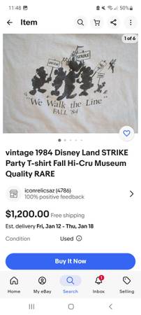 Vintage mickey mouse shirt - $120 (Modesto)63470291186945123