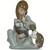 Lladro "Cat Nap" Girl w Sleepy  Cat & Puppy Dog, w/certification 1 thumbnail