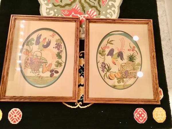 Vibrant Phoenix with Vegetables and Fruits Framed Prints 1