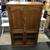 Solid Oak Home Entertainment Center TV Cabinet 1 thumbnail
