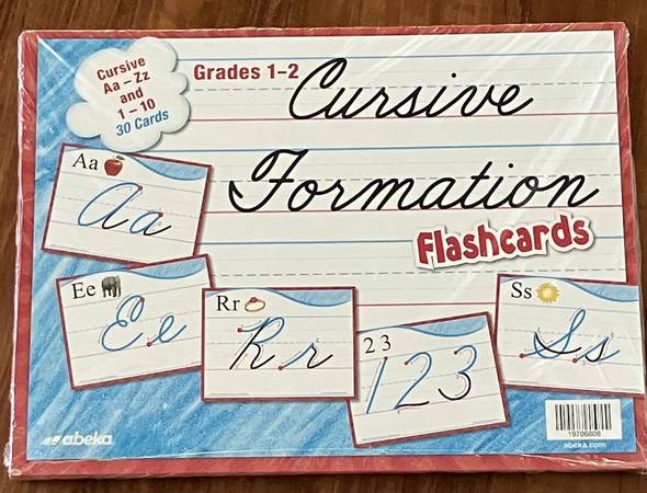 Abeka: Cursive Formation Flashcards for grades 1&2 1