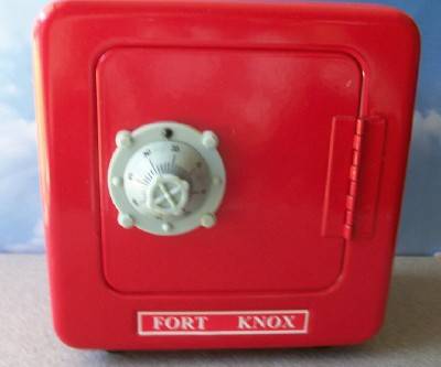 Vintage Fort Knox Child's Steel Combination Safe Bank 1