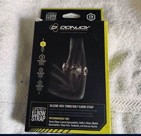Elbow Strap Small/Medium For Tennis Pickleball Golf New 1