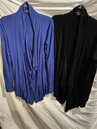 "URBAN COCO" LONG-SLEEVE DRAPE-FRONT CARDIGANS - XL 1